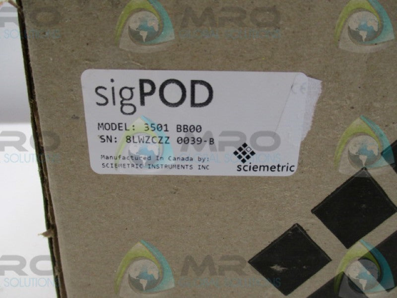 SCIEMETRIC SIGPOD 3501-BB00 LEAK TEST MODULE * NEW IN BOX *