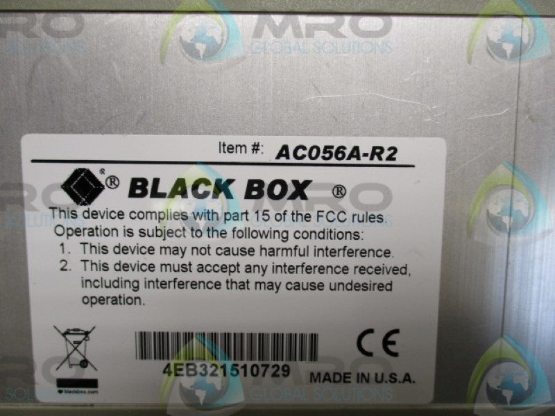 BLACKBOX AC056AE-R2 VGA VIDEO SPLITTER 2-CHANNEL ( AS PICTURED ) NSMP