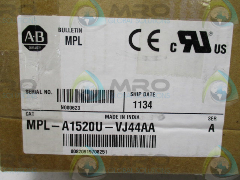 INDUSTRIAL SPARE PART MPL-A1520U-VJ44AA SER. A 1.8A 24VDC   NSMP