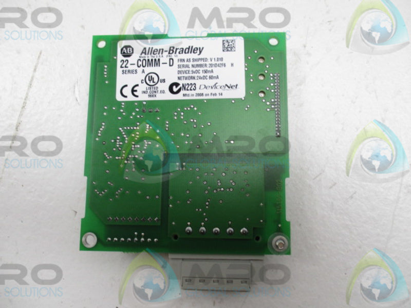 INDUSTRIAL SPARE PART 22-C0MM-D SER. A F/W 1.010 NSMP