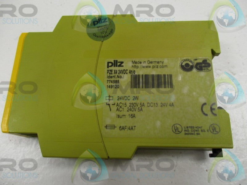 PILZ PZE-X4-24VDC-4N/0 CONTACT EXPANDER MODULE 24VDC  UNMP