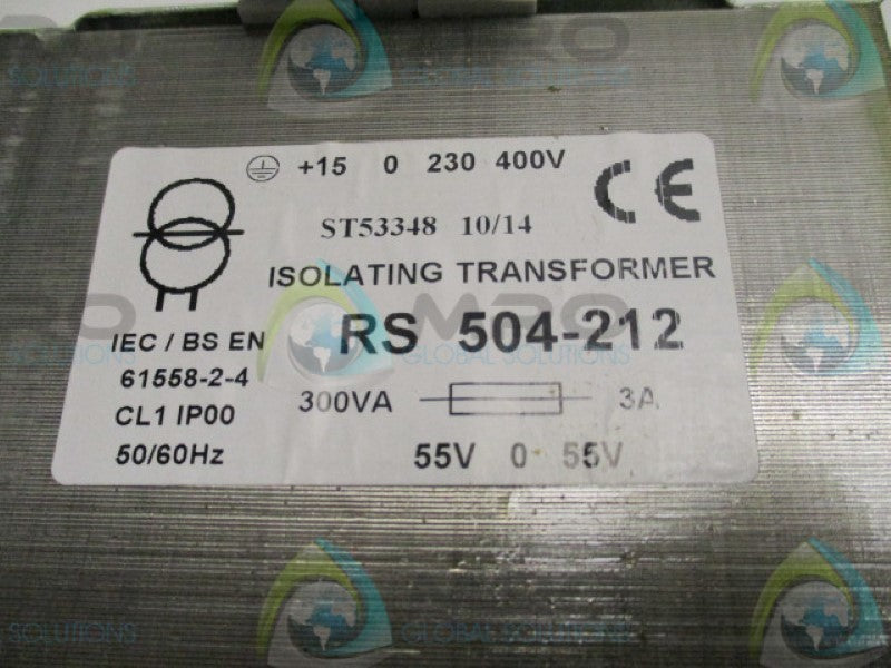 RS PRO 10-5982 504-212 ISOLATING TRANSFORMER 300VA   NSMP
