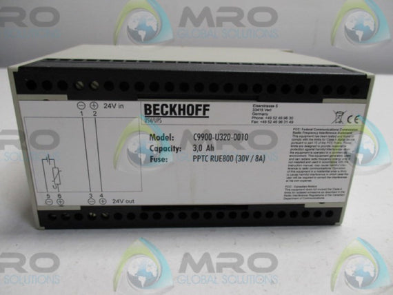 BECKHOFF C9900-U320-0010 BATTERY PACK 8A 30V * NEW NO BOX *