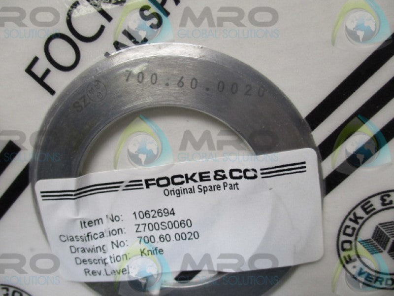 FOCKE 700.60.0020 KNIFE  NSMP