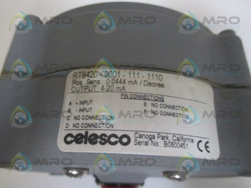CELESCO RT9420-0001-111-1110 TRANSDUCER *NEW NO BOX*