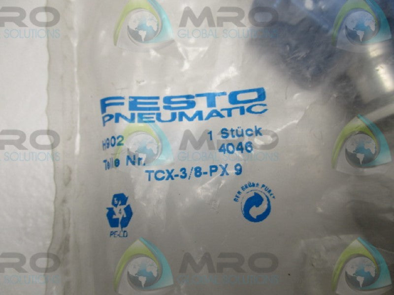 FESTO TCX-3/8-PX9 QUICK FITTING CONNECTOR  NSMP