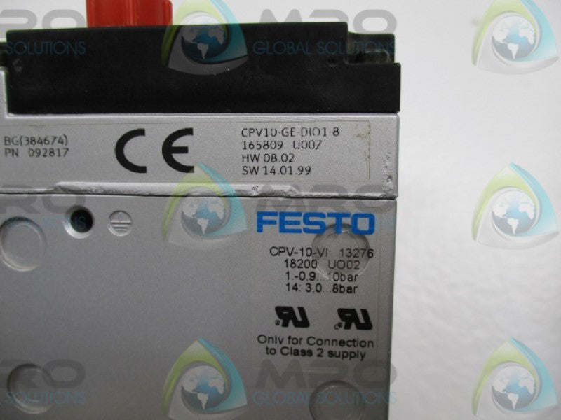 FESTO CPV-10-VI MANIFOLD BLOCK (AS PICTURED)   NSNP