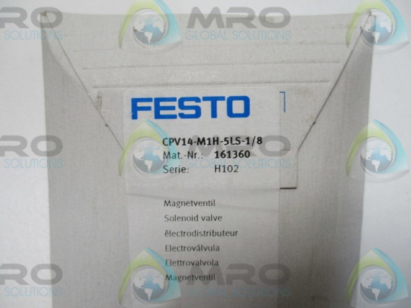 FESTO CPV14-M1H-5LS-1/8 SOLENOID VALVE 24VDC* FACTORY SEALED *