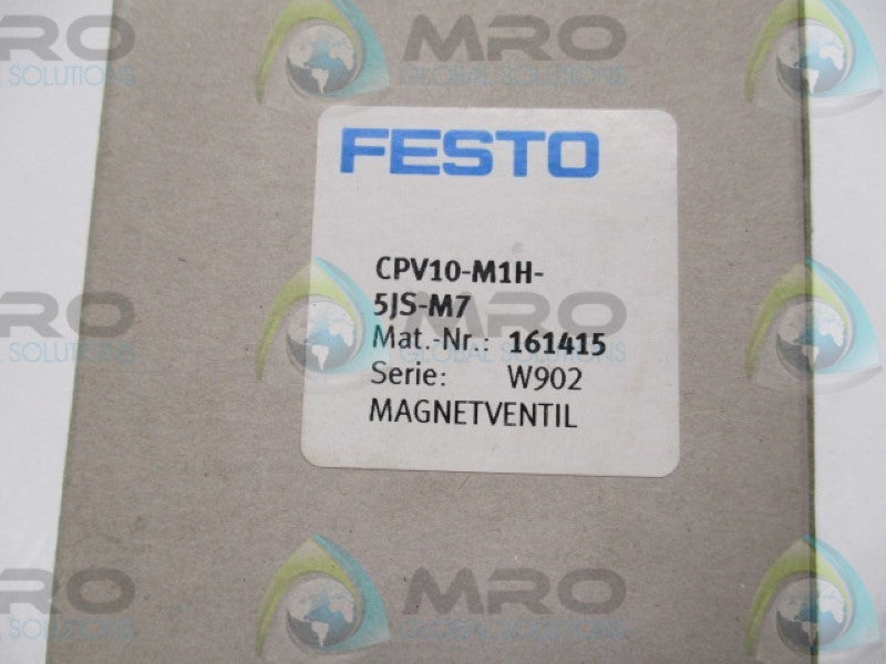 FESTO CPV10-M1H-5JS-M7 SOLENOID VALVE (AS PICTURED)  NSMP