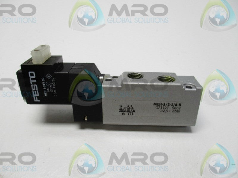 FESTO MEH-5/2-1/8-B SOLENOID VALVE 24VDC  UNMP