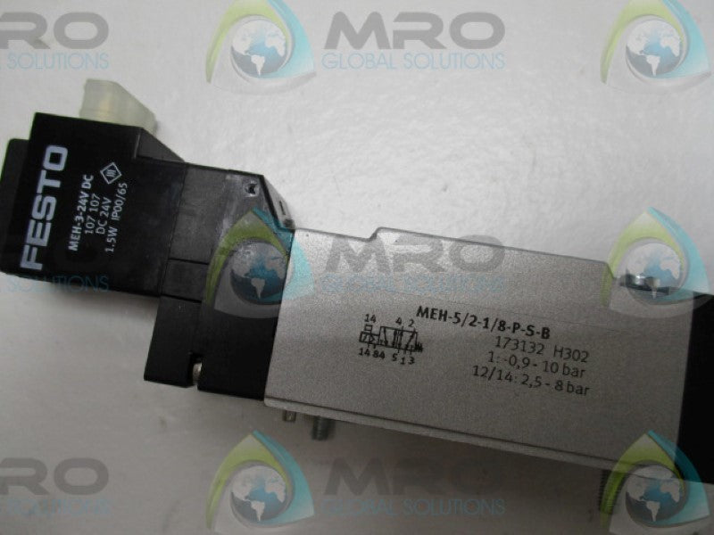 FESTO MEH-5/2-1/8-P-S-B SOLENOID VALVE  NSMP