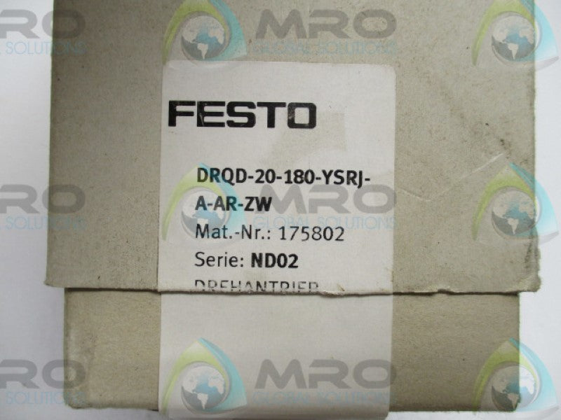 FESTO DRQD-20-180-YSRJ-A-AR-ZW ROTARY CYLINDER  NSMP