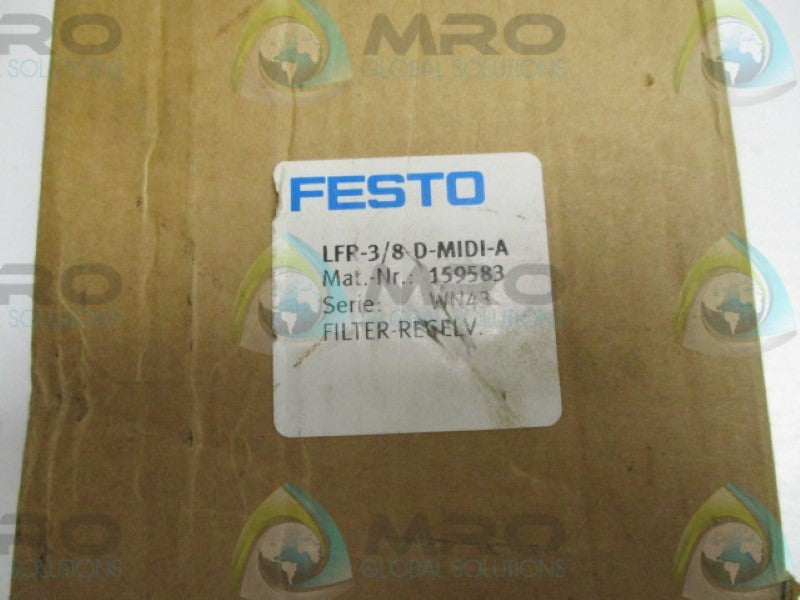 FESTO LFR-1/4-D-MIDI-A FILTER REGULATOR UNIT (AS PICTURED)  NSMP