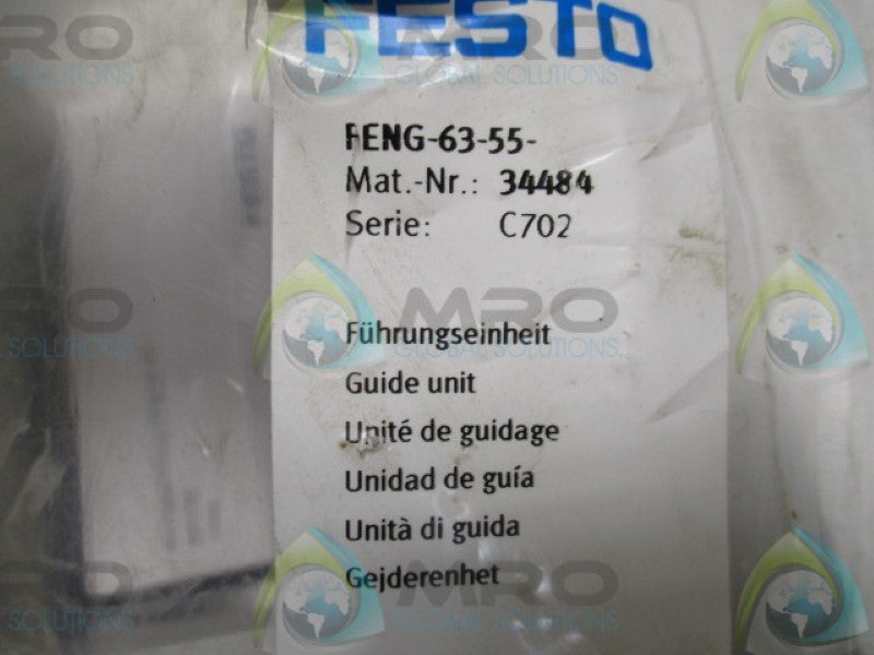 FESTO FENG-63-55- 34484 LINEAR GUIDE  NSMP
