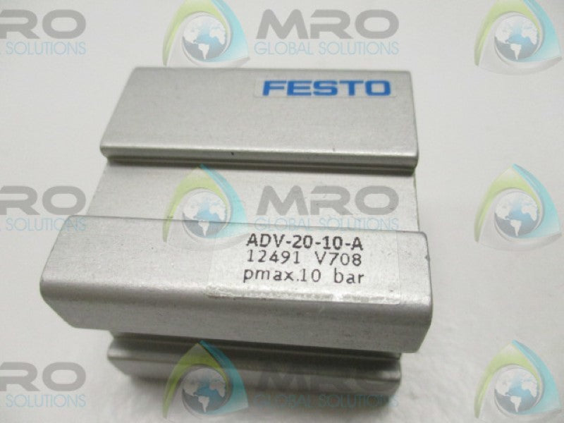 FESTO ADV-20-10-A PNEUMATIC AIR CYLINDER  UNMP