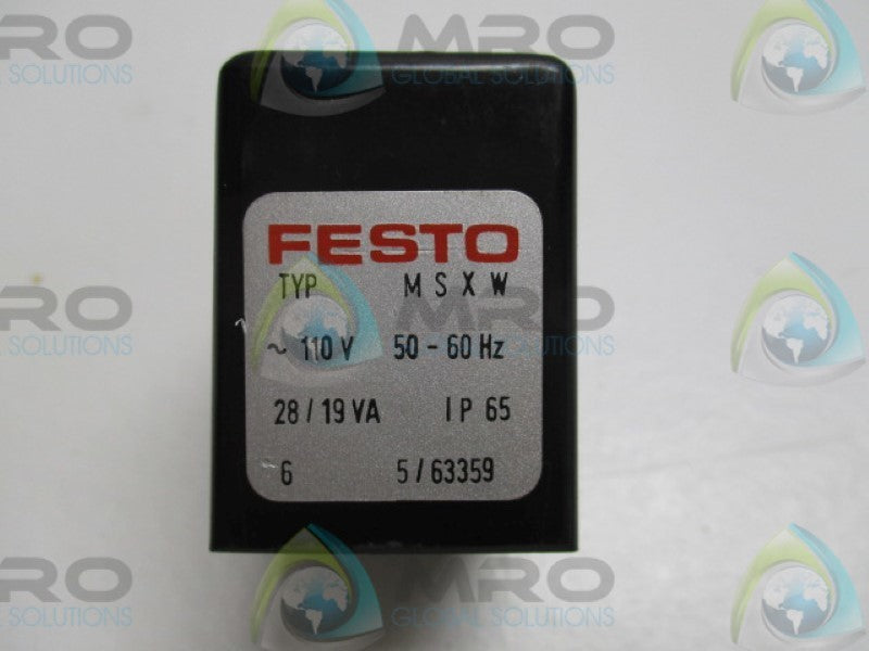 FESTO MSXW SOLENOID COIL 110VAC  UNMP