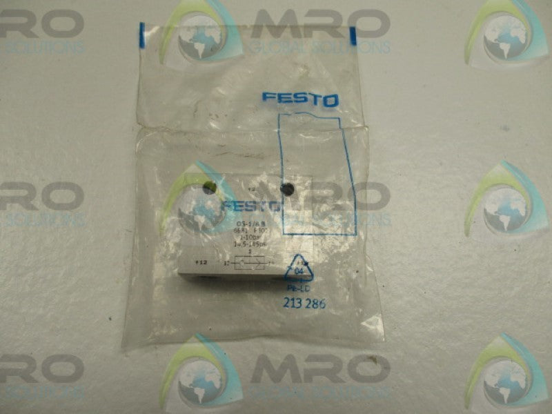 FESTO OS-1/8-B GATE VALVE 1/8" * NEW IN FACTORY BAG *
