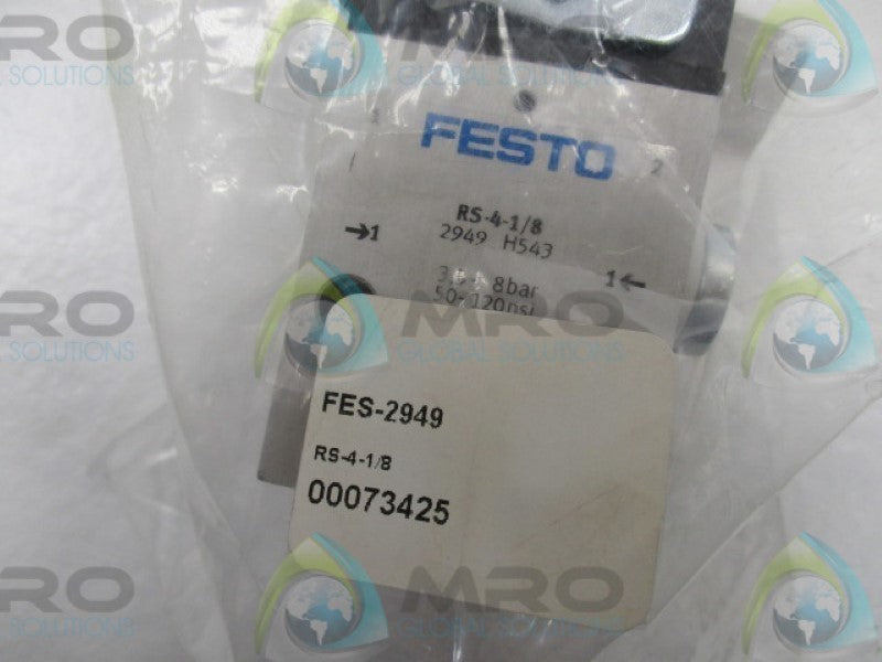FESTO RS-4-1/8 2949 ROLLER LEVER VALVE * NEW IN FACTORY BAG *