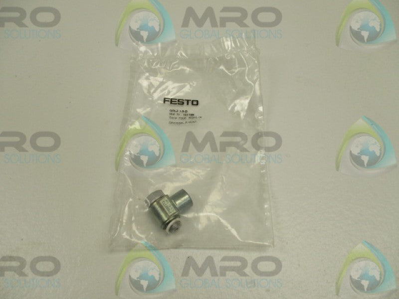 FESTO GRLZ-1/8-B ONE WAY FLOW CONTROL VALVE  NSMP