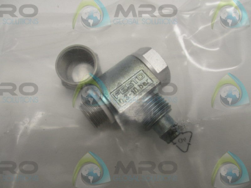 FESTO GRLA-1/8-PK-6-B ONE WAY FLOW CONTROL VALVE  * NEW IN FACTORY BAG *