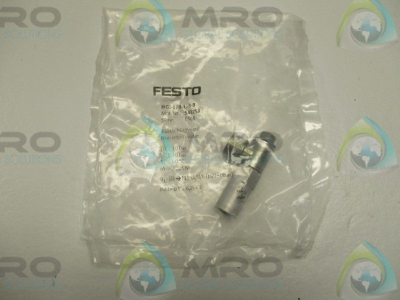 FESTO HGL-1/8-1/8-B 543253 PILOTED CHECK VALVE  NSMP