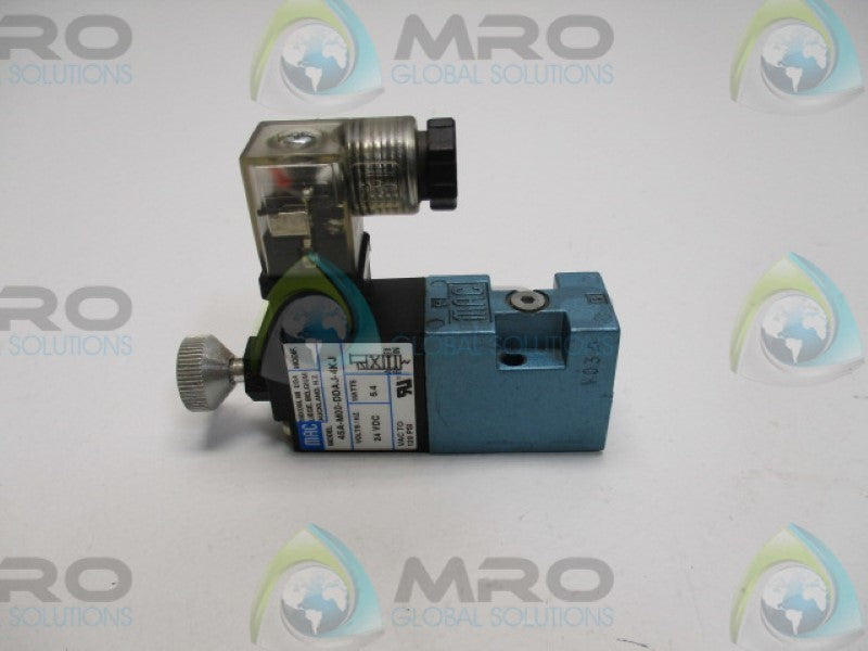 MAC 45A-M00-DDAJ-4KJ SOLENOID VALVE 24VDC UNMP