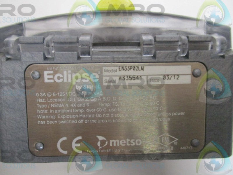 ECLIPSE METSO EN33P02LM LIMIT SWITCH SENSOR  UNMP