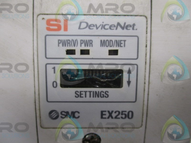 SMC DEVICENET EX250-SDN1 SI UNIT (AS PICTURED)  UNMP