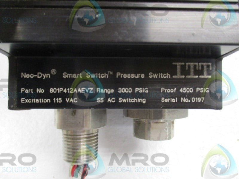 ITT NEO-DYN 801P412AAEVZ SMART PRESSURE SWITCH  UNMP