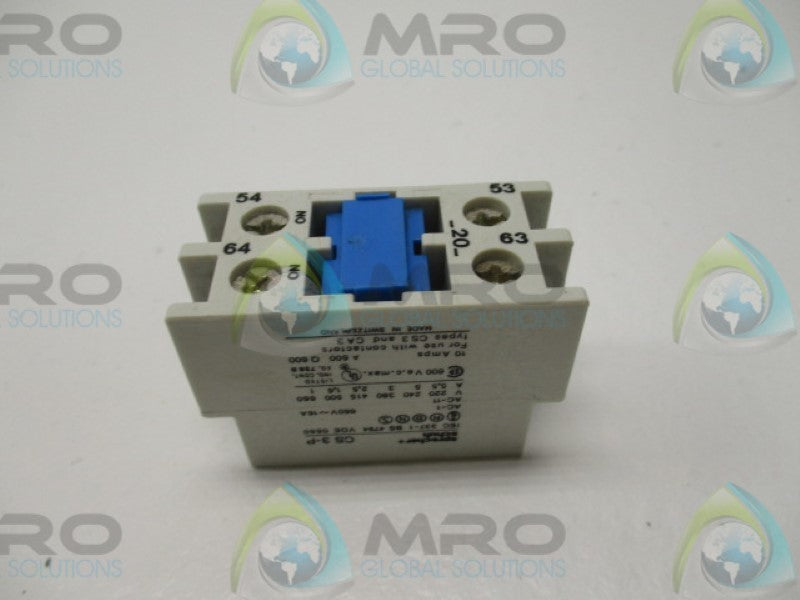 SPRECHNER+SCHUH CS3-P-20 AUXILIARY CONTACT  UNMP