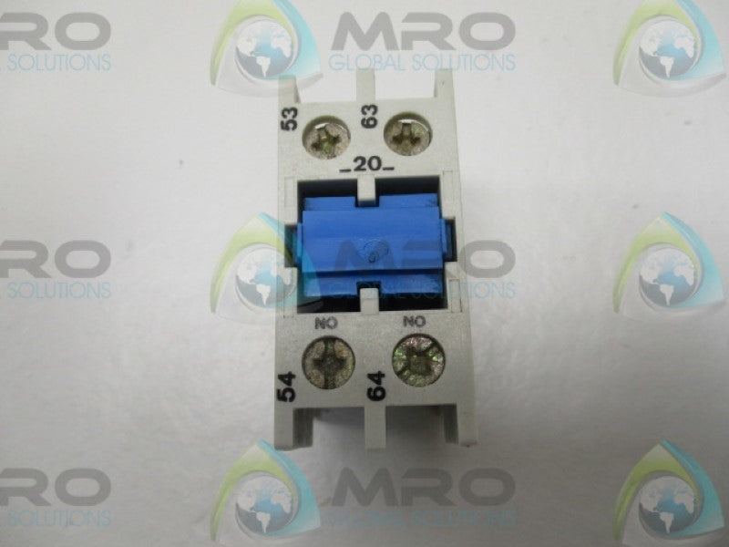 SPRECHNER+SCHUH CS3-P-20 AUXILIARY CONTACT  UNMP