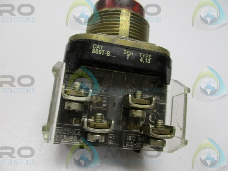 INDUSTRIAL SPARE PART 800T-B6A SER. T EXTENDED RED PUSHBUTTON  UNMP
