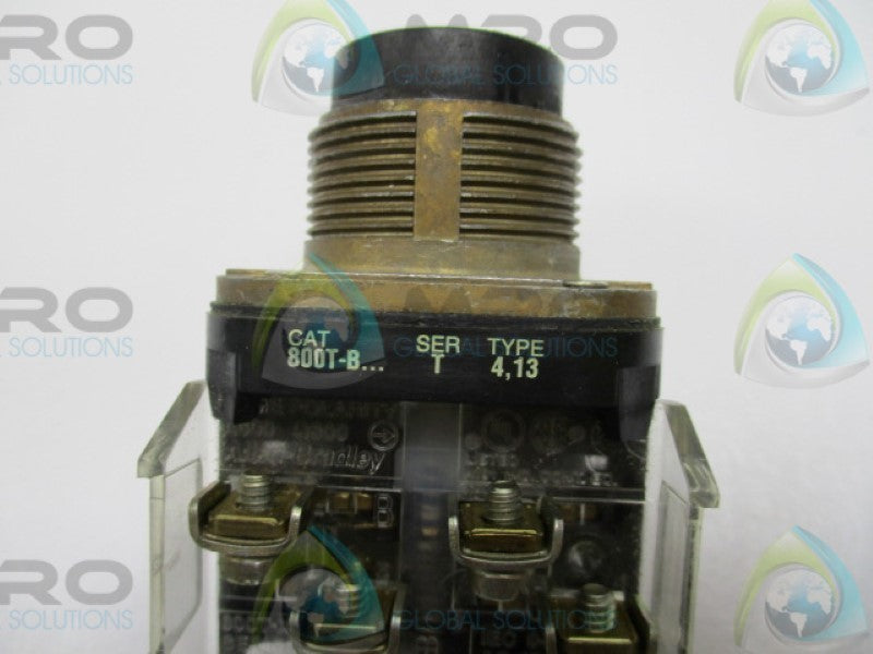 INDUSTRIAL SPARE PART 800T-B2A SER. T EXTENDED BLACK PUSHBUTTON   UNMP