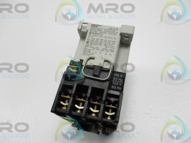 SPRECHNER+SCHUH CA3-16-01-120 CONTACTOR 120V   UNMP