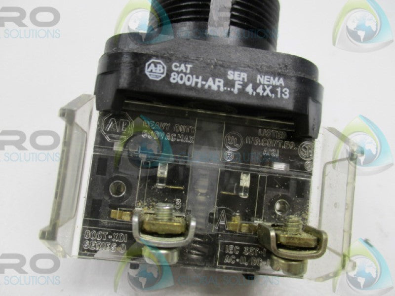 INDUSTRIAL SPARE PART 800H-AR2D1 SER. F BLACK PUSHBUTTON  UNMP