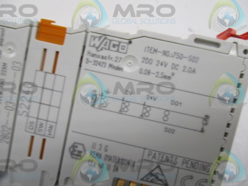 WAGO 750-502 DIGITAL OUTPUT MODULE 2-CHANNEL  UNMP