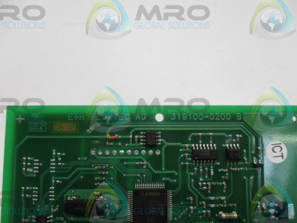ENDRESS+HAUSER 319100-0200B BOARD  UNMP