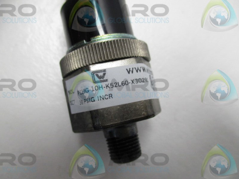WHITMAN CONTROLS P119G-10H-K52L60-X30291 PRESSURE SWITCH 36PSIG  NSNP