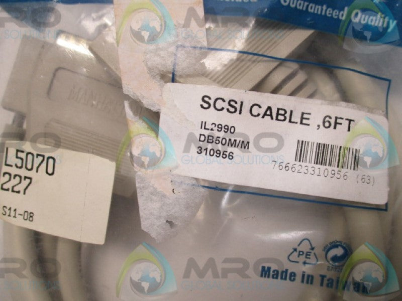 MANHATTAN IL2990 DB50M/M SCSI CABLE 6FT  NSMP