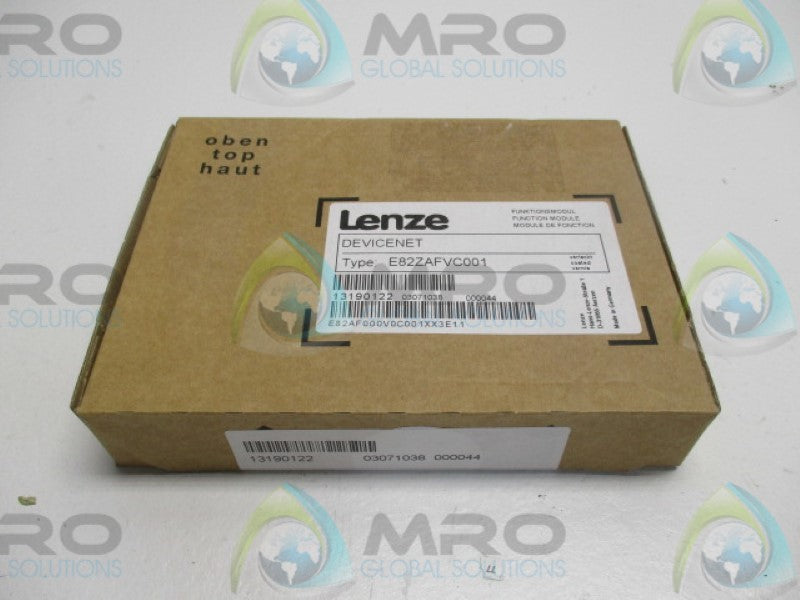 LENZE E82ZAFVC001 DEVICE NET COMMUNICATION MODULE * FACTORY SEALED *