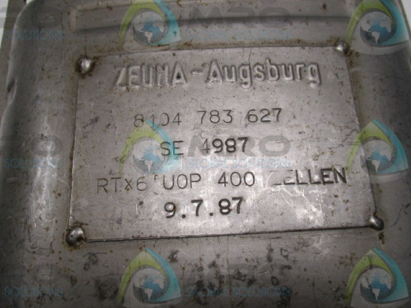 ZEUNA-AUGSBURG 8104783627 SE4987 EXHAUST MUFFLER (CUT)  UNMP