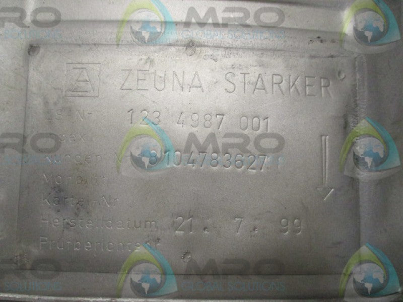 ZEUNA STARKER 1234987001 8104783627 EXHAUST MUFFLER (CUT)  NSNP