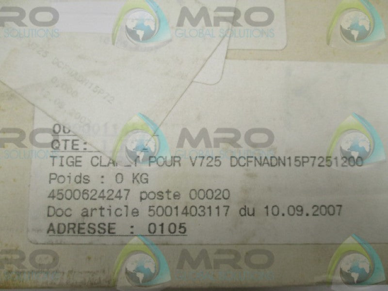 FLOWSERVE V725 VALVE ROD  NSMP