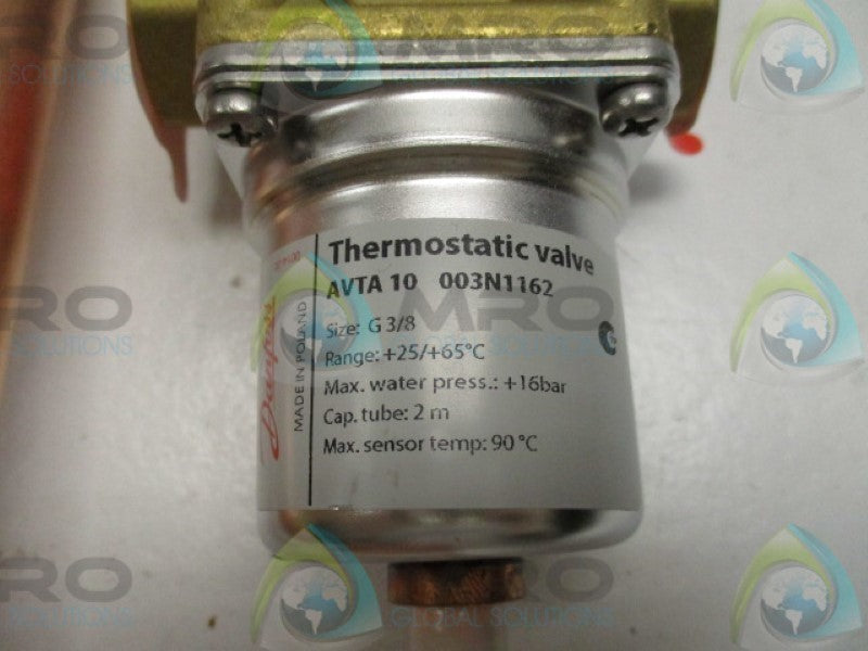DANFOSS 003N1162 THERMOSTATIC VALVE +25/+65DEGREE C * NEW IN BOX *