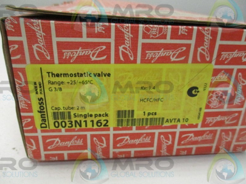 DANFOSS 003N1162 THERMOSTATIC VALVE +25/+65DEGREE C * NEW IN BOX *