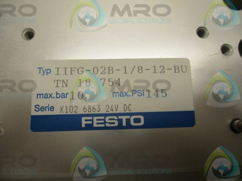 FESTO IIFG-02B-1/8-12-BU 10BAR 145PSI  NSMP