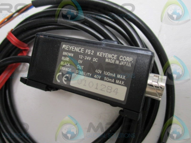 KEYENCE FS2-62P AMPLIFIER FIBER CABLE   NSMP