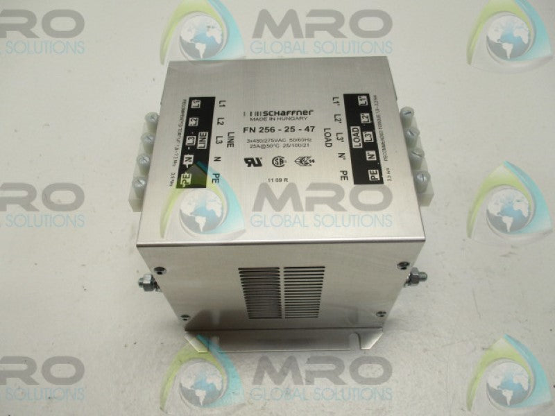 SCHAFFNER FN256-25-47 POWER LINE FILTER 3X480/275VAC  NSNP