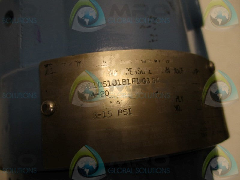 ROSEMOUNT 3311DS1J1B1F1G3G4 PRESSUREE TRANSDUCER 3-15PSI 4-20MA  UNMP