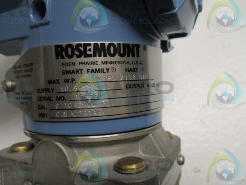 ROSEMOUNT 3051CG5A22A1AB4 TRANSMITTER 2000PSI 138 BAR  NSNP